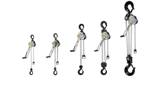 Cylinder gear block + tackle YaleERGO 360® w/hand lever, load capacity 9000kg