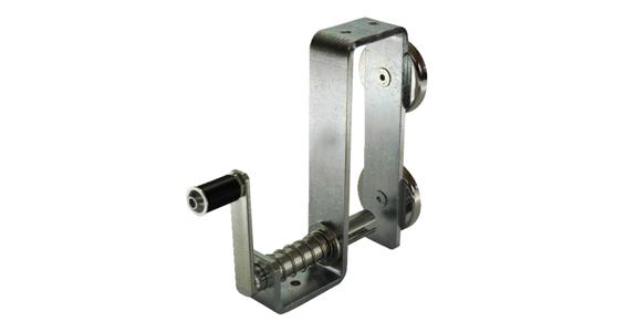 Tie-down strap retractor, zinc-plated, for belt widths 8-50 mm