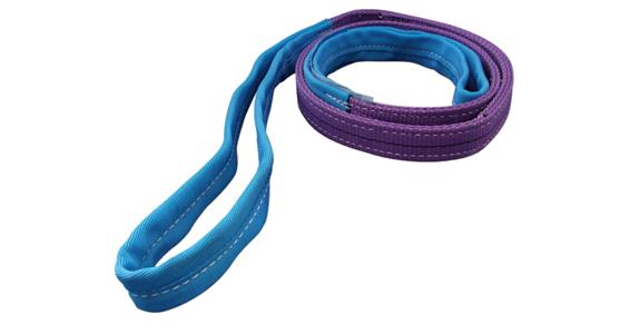 Lifting strap, polyester, load 2000kg, L=3m, strap width 60mm, EN1492-1, green