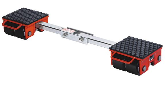 Transport chassis type F6 transverse adjustable rollers, load 6 t