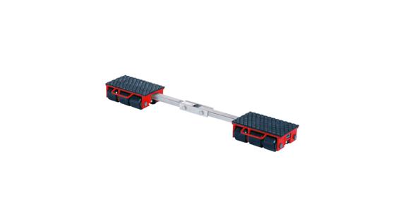 Transport chassis type F9 transverse adjustable rollers, load 9 t