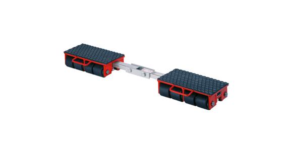 Transport chassis type F12 transverse adjustable rollers, load 12 t