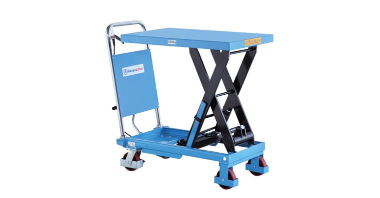 1081520101 Ruční zdvihací stůl vozík nosnost 500 kg výška 900 mm D×Š 855×500 mm