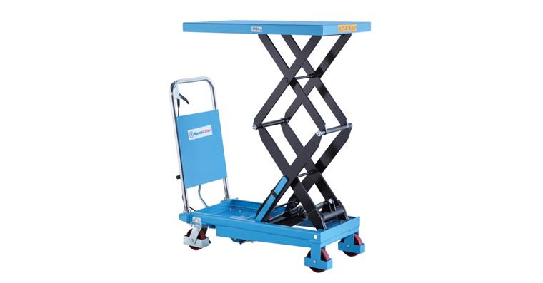1081520103 Ruční zdvihací stůl vozík nosnost 350 kg výška 1320 mm D×Š 900×500 mm