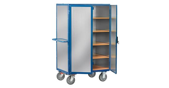 Skříňový vozík 5492 se stěnami z ocelového plechu, ložná plocha 1000x680 mm, 750 kg, pozinkovaný ocelový plech