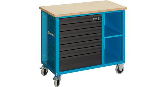 Dílenský stůl na kolečkách HAZET, model 177 W-7, VxŠxH 934x1040x520 mm