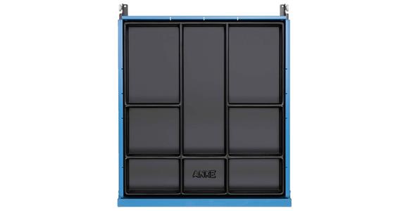 Vložka s přihrádkami ANKE, plast, 508 x 540 x 48 mm, pro řadu BL, V a VS