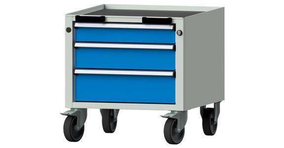 Rolling container model 18 V WxDxH 570x615x575 mm RAL 7035/5012