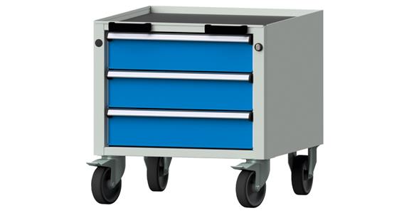Rolling container model 19 V WxDxH 570x615x575 mm RAL 7035/5012