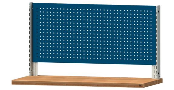Workbench superstructure WxH 1500x800 mm 1x perforated metal plate RAL 7035/5010