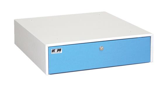 Suspended drawer sheet steel lockable 150x557x600 mm RAL 7035/5012