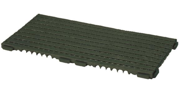 Plastic floor grilles green 1200x600x25mm surf. load bear. cap. max.40,000kg/m2