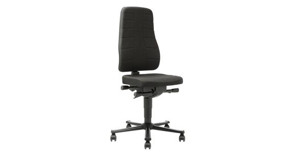 BIMOS ALL-IN-ONE Highline, na kolečkách a látkové polstrování, černá barva