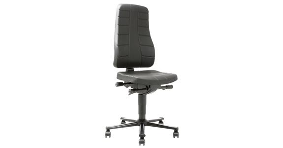 BIMOS ALL-IN-ONE Highline, na kolečkách a PU pěna, černá barva
