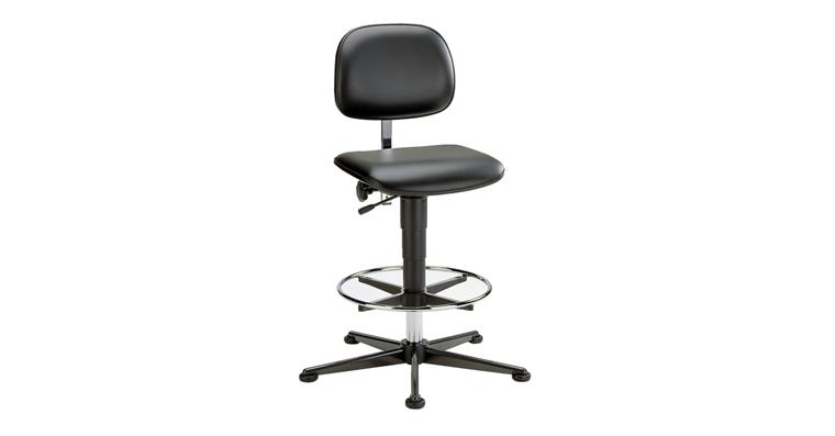 1082438103 Pracovní otočná židle Fit Special s kluzáky+nožním kruhem, výška sedáku 590–910