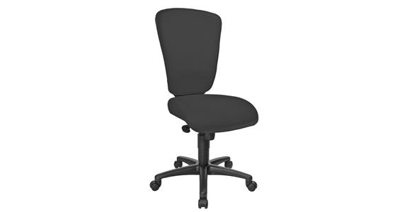 Soft Pro 100 office swivel chair, black cover, seat H 45-55 cm, seat W 45 cm