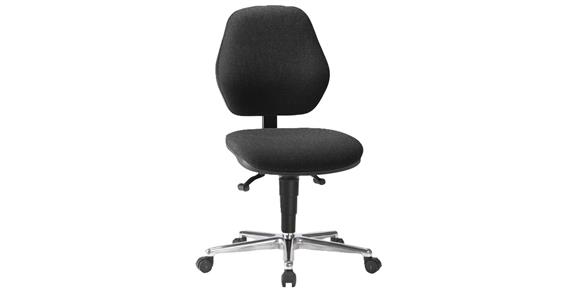 Work swivel chair ESD-Basic with castors seat height 460-620mm fabric cushion