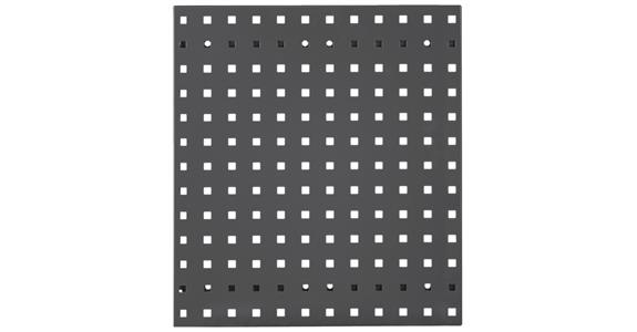 RasterPlan perf. plate sheet steel 1.25 mm RAL 7016 anthr. grey WxH 500x450 mm
