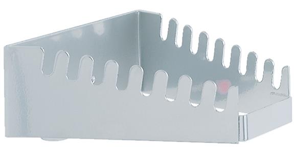 Wrench holder horizontal for perforated plates with hole 10x10 mm for 8 wrenches