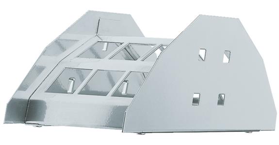 Hose holder for perforated plates with hole 10x10 mm W = 230 D = 125 mm