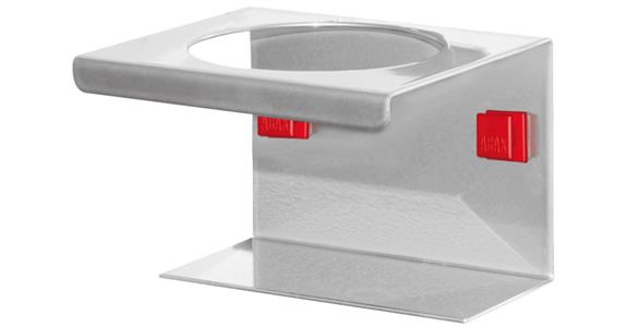 Can holder 1x width x dia. 100 x 70 mm aluminium-coloured
