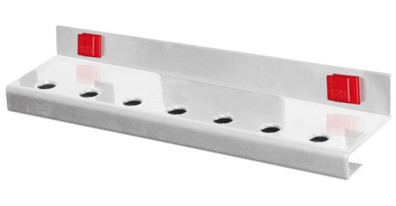 Bit holder height x width x depth 10 x 150 x 35 mm for 7 bits aluminium-coloured