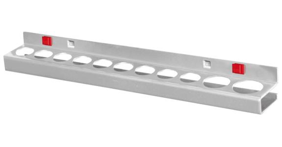 Nut holder height x width x depth 30 x 390 x 45 mm for 12 nuts anthracite