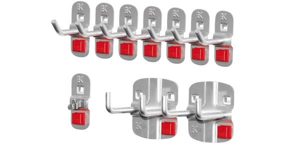 Tool holder assortment ABAX® 10 pcs aluminium-coloured