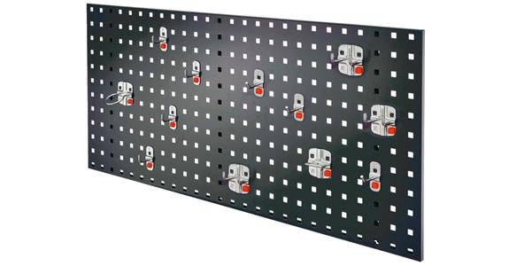 Starter set 2 1x perf. plate anthracite 450x1000mm 12x tool holder alu-coloured
