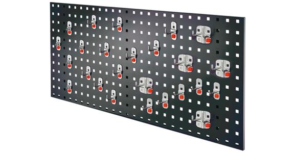 Starter set 8 1x perf. plate anthracite 450x1000mm 25x tool holder alu-coloured