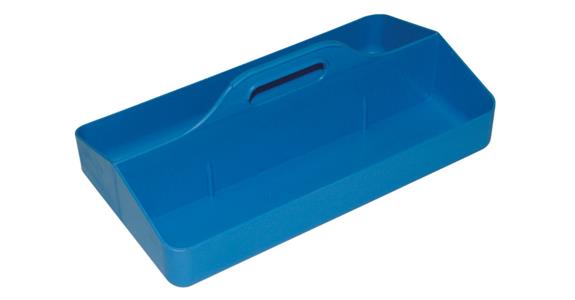 Tool box 420x250 mm plastic blue, can be equipped with cat. no. 83300 102-104