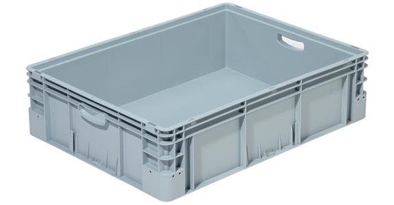 Euro transport container polypropylene stackable stable 600x400x120 mm grey