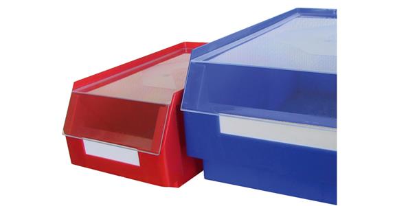 Lid polystyrene transparent for easy-view storage bin size 4