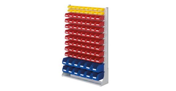 Partition 1450x1000x240mm one-sided w/ easy-view storage bins 12xS6 64xS7 16xS8