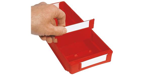 Divider red 240x65 for shelf boxes cat. no. 83512