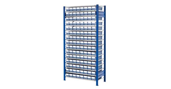 Storage rack add-on bay 2000x1000x400 mm 14 shelves 72 bins