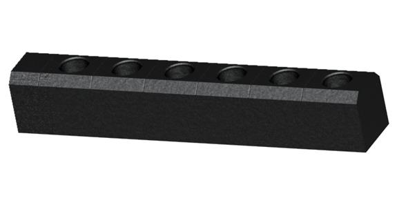 CNC tool chuck holder SK 40 for 6 chucks, made of black EPP foam