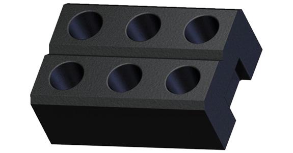 CNC tool chuck holder SK 50 for 6 chucks, made of black EPP foam