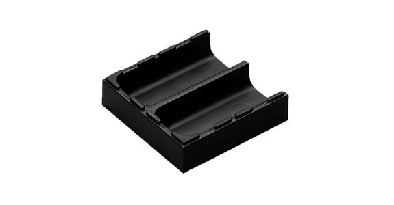 Vario box end pieces with length adaptation ABS plastic, 2 troughs 24x96x96 mm