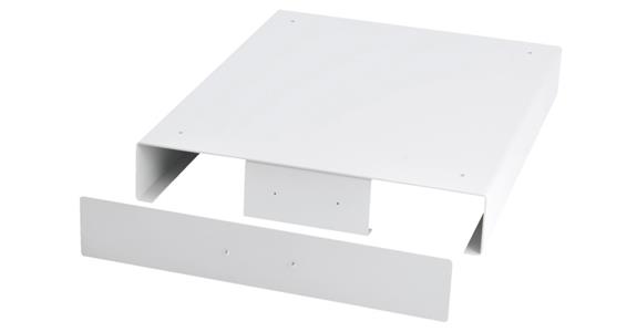 Pallet truck base 555x736x112 mm RAL 7035 w. 2 panels for cabinet width 555 mm