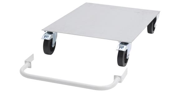 Mobile addition 705x736x150 mm RAL 7035 light grey for cabinet 705 mm