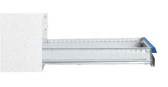 Drawer WxD 450x600mm full-exten. sl. 100 % 100kg front height 75mm RAL7035/5012