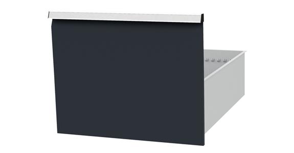 Drawer WxD 450x600mm full-exten. sl. 100 % 180kg front height 400mm RAL7035/7016