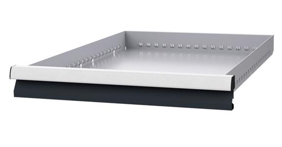 Drawer WxD 450x600mm full-exten. sl. 100 % 100kg front height 75mm RAL7035/7016