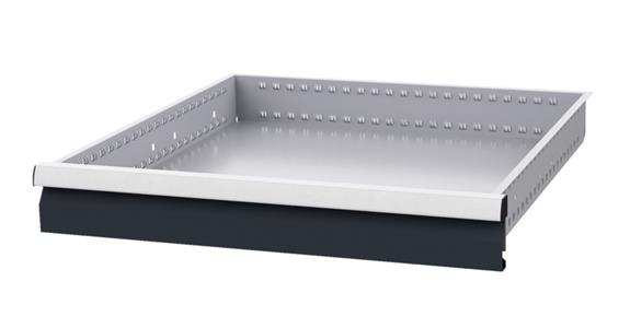 Drawer WxD 600x600mm full-exten. sl. 100 % 180kg front height 100mm RAL7035/7016
