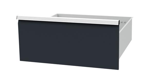 Drawer WxD 600x600mm full-exten. sl. 100 % 180kg front height 300mm RAL7035/7016