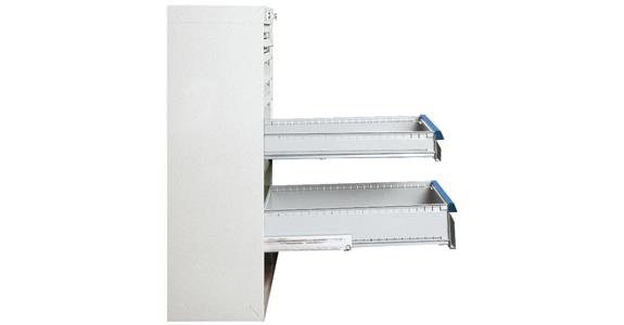 Drawer WxD 900x600mm full-exten. sl. 100 % 100kg front height 250mm RAL7035/5012
