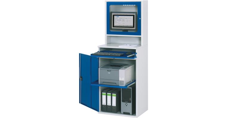 1084560102 Počítačová stanice s krytem monitoru 710×650×520 mm, vnitř. prostor 530×635×500