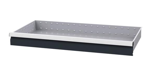 Drawer WxD 900x400mm full-ext. sl. 100 % 50kg front height 100mm RAL7035/7016