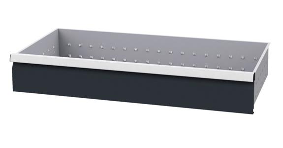 Drawer WxD 900x400mm full-ext. sl. 100 % 75kg front height 150mm RAL7035/7016